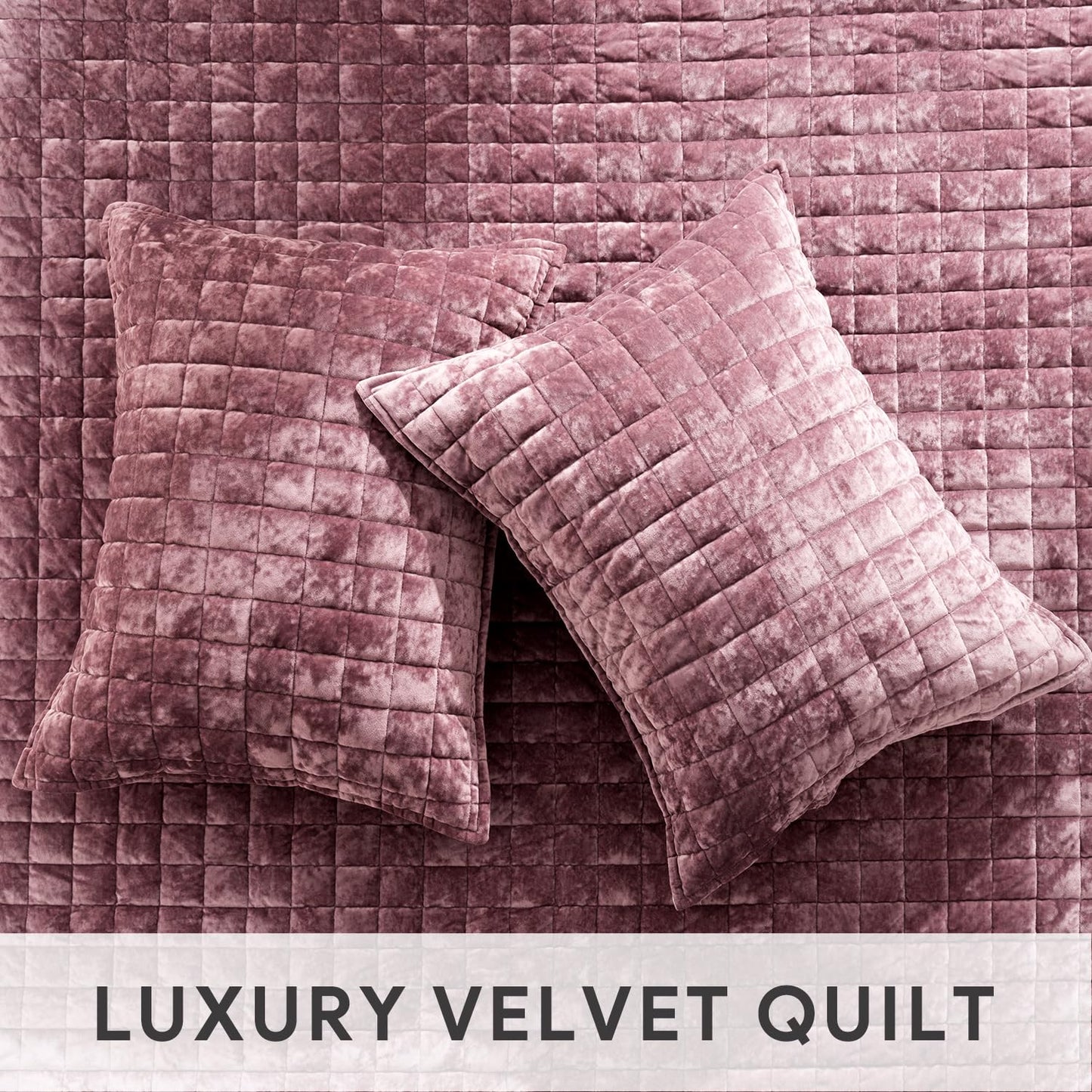 RECYCO Luxury Velvet Quilt Set King Size, Lightweight Velvet Comforter Set, Oversized Bedspread Coverlet Quilted Bedding Set, with 2 Matching Pillow Shams, for All Season, Navy Blue