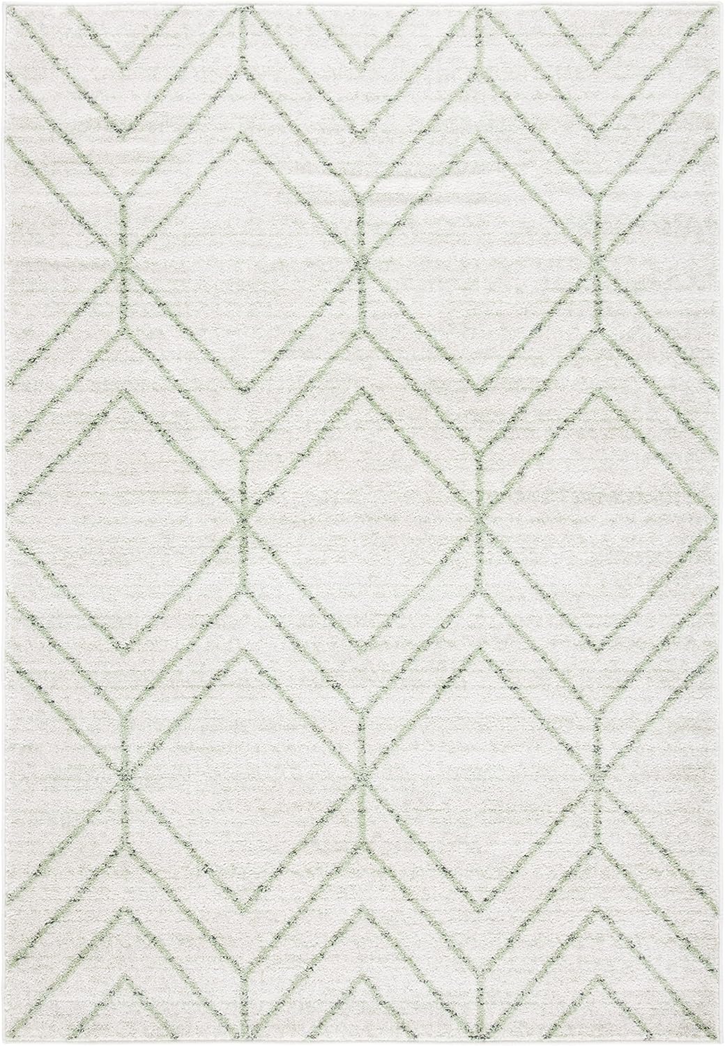 SAFAVIEH Adirondack Collection 6' Round Black/Ivory ADR241Z Modern Geometric Non-Shedding Dining Room Entryway Foyer Living Room Bedroom Area Rug