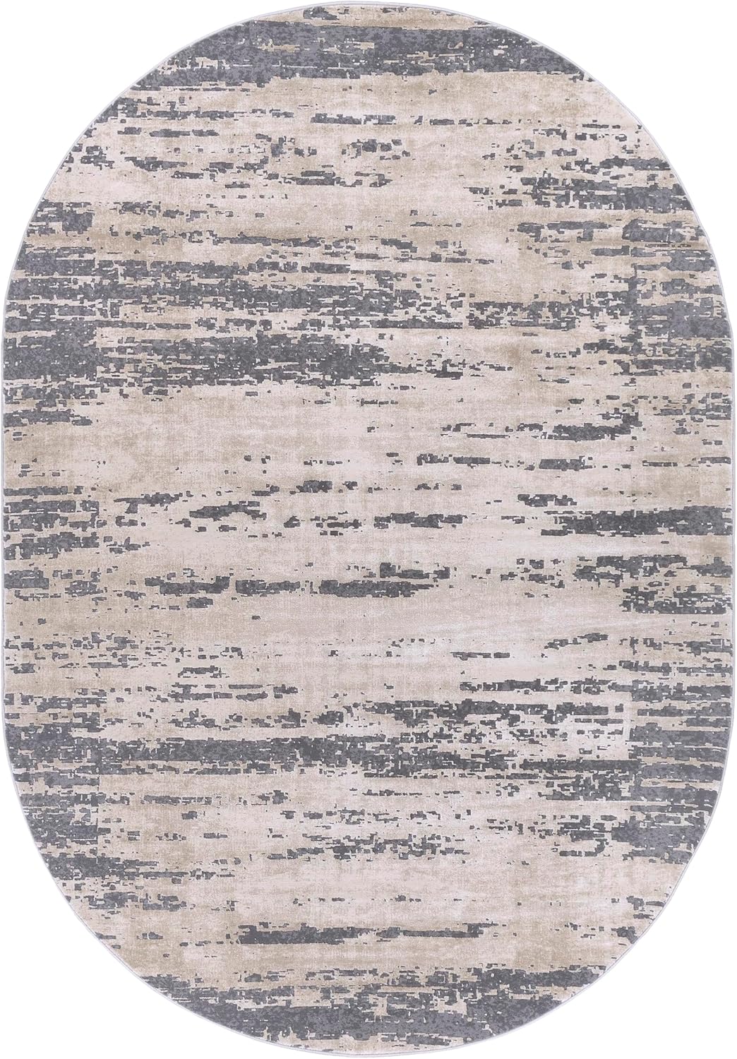 Mark&Day Area Rugs, 9x12 Martigues Modern Abstract Marble Silver Gray Area Rug, White Grey Marble Swirl Carpet for Living Room, Bedroom or Kitchen (9' x 12'4")