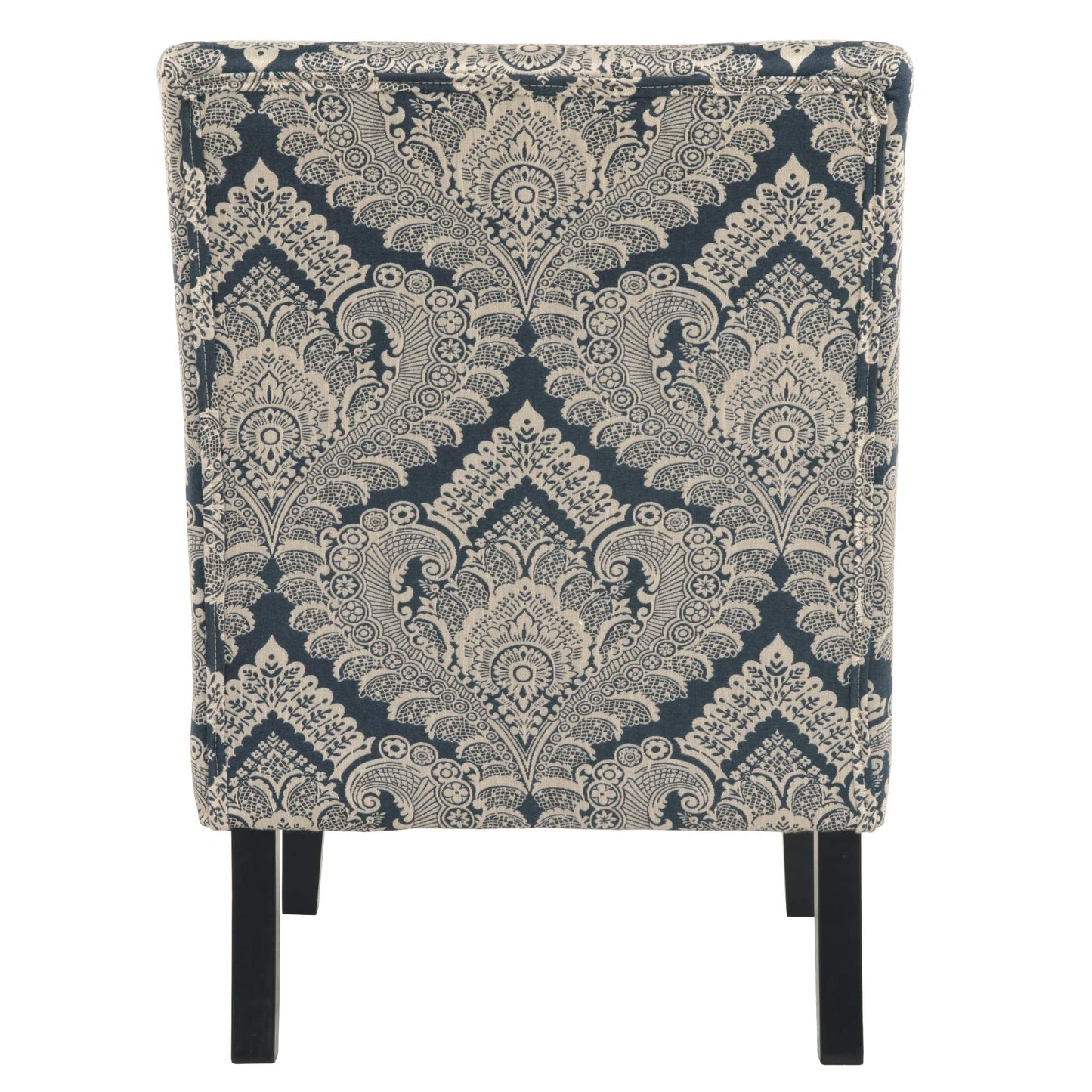 Signature Design by Ashley Triptis Floral Armless Accent Chair, White, Blue & Gray