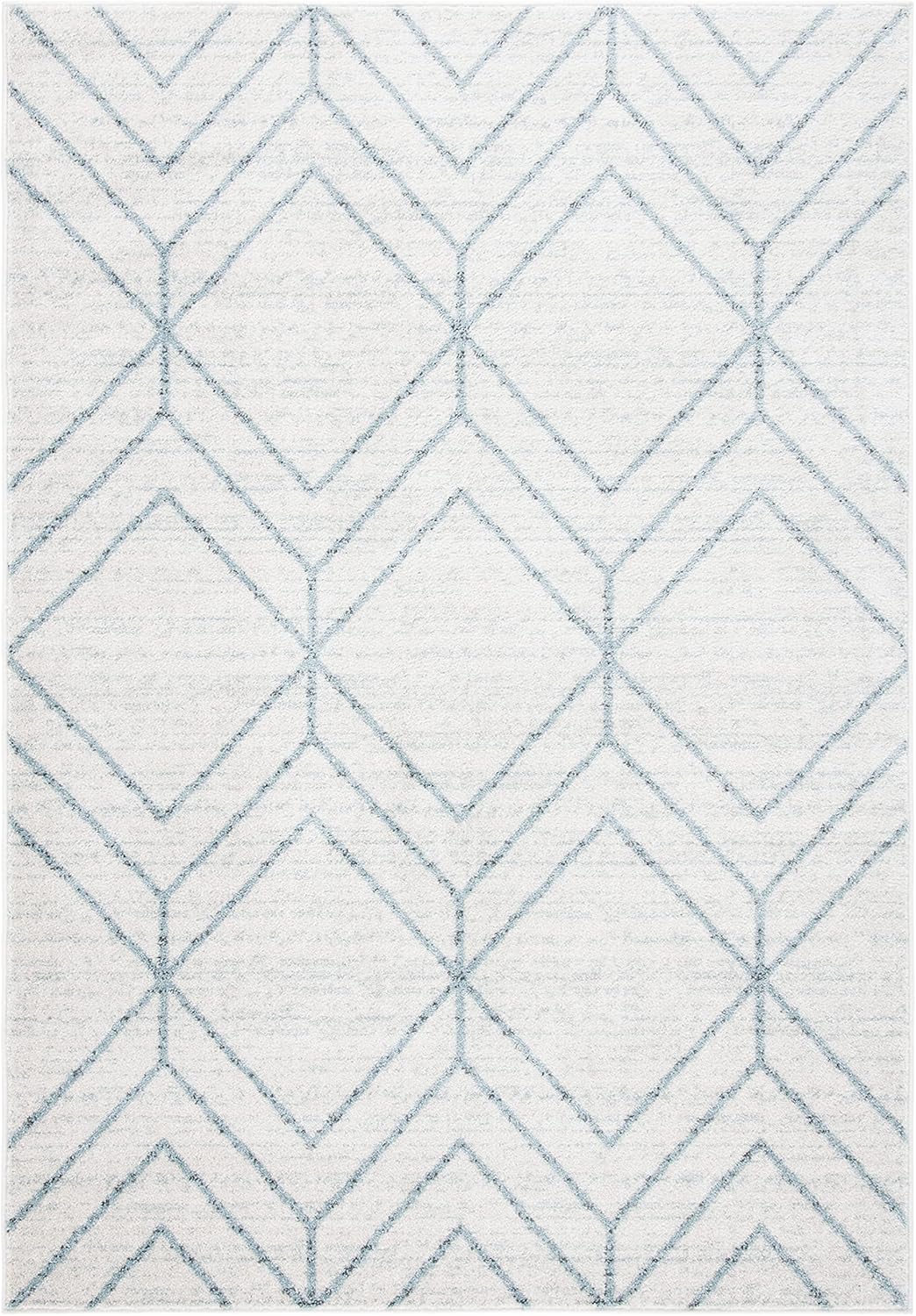 SAFAVIEH Adirondack Collection 6' Round Black/Ivory ADR241Z Modern Geometric Non-Shedding Dining Room Entryway Foyer Living Room Bedroom Area Rug